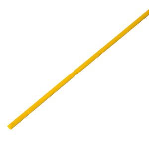 Трубка термоусаживаемая ТУТ нг 3,0/1,5мм, желтая, упаковка 50шт. по 1м REXANT