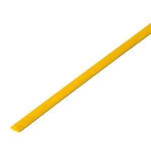 Трубка термоусаживаемая ТУТ нг 3,5/1,75мм, желтая, упаковка 50шт. по 1м REXANT